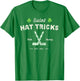 SAINT HAT TRICKS Funny St Patrick's Day Irish Hockey Club T-Shirt - T-Shirt | Irish Green