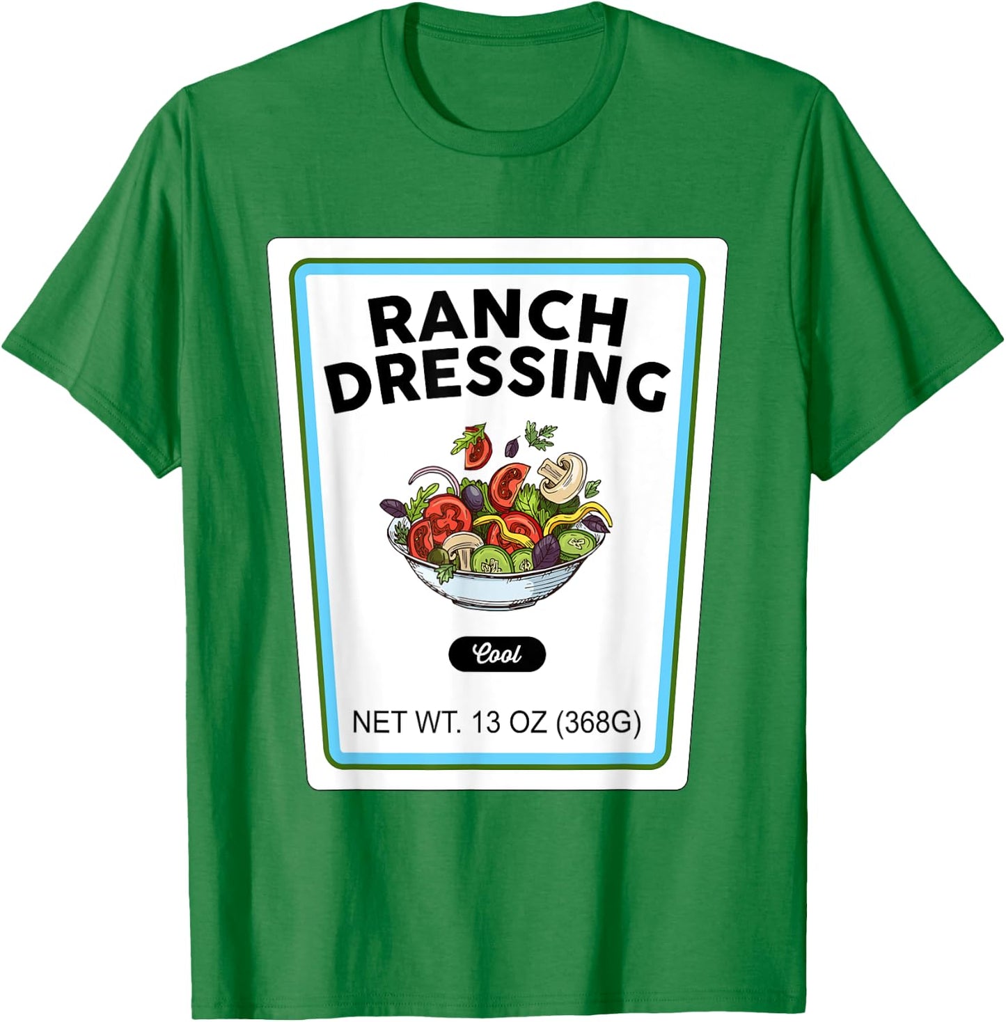 Halloween Matching Costume Ranch Dressing Bottle Label T-Shirt - T-Shirt | Irish Green