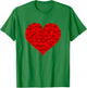 Red Heart Love Valentines for Girlfriend Women Him Her Girls T-Shirt - T-Shirt | Irish Green