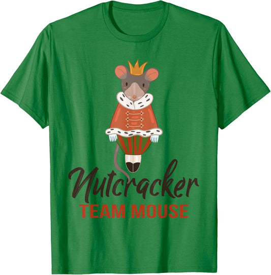 Team Mouse Nutcracker Shirt Christmas Dance Funny Soldier T-Shirt - T-Shirt | Irish Green