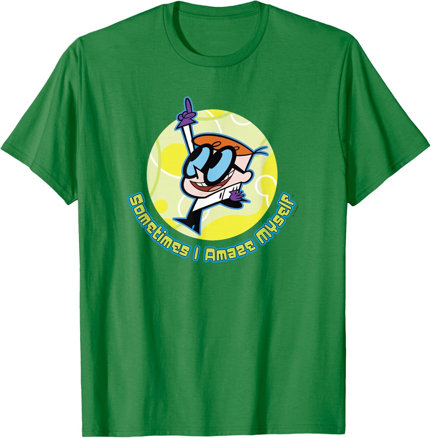 Dexter's Laboratory Sometimes I Amaze Myself Quote T-Shirt - T-Shirt | Irish Green