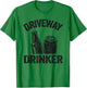 Beer Drinking Party Retro Funny Beer Lover Driveway Drinker T-Shirt - T-Shirt | Irish Green