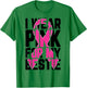 I Wear Pink For My Bestie Breast Cancer Awareness Supporter T-Shirt - T-Shirt | Irish Green