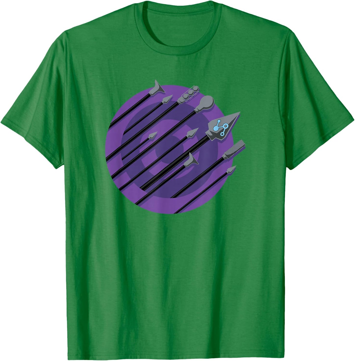 Marvel Hawkeye Arrow Lined Logo T-Shirt - T-Shirt | Irish Green