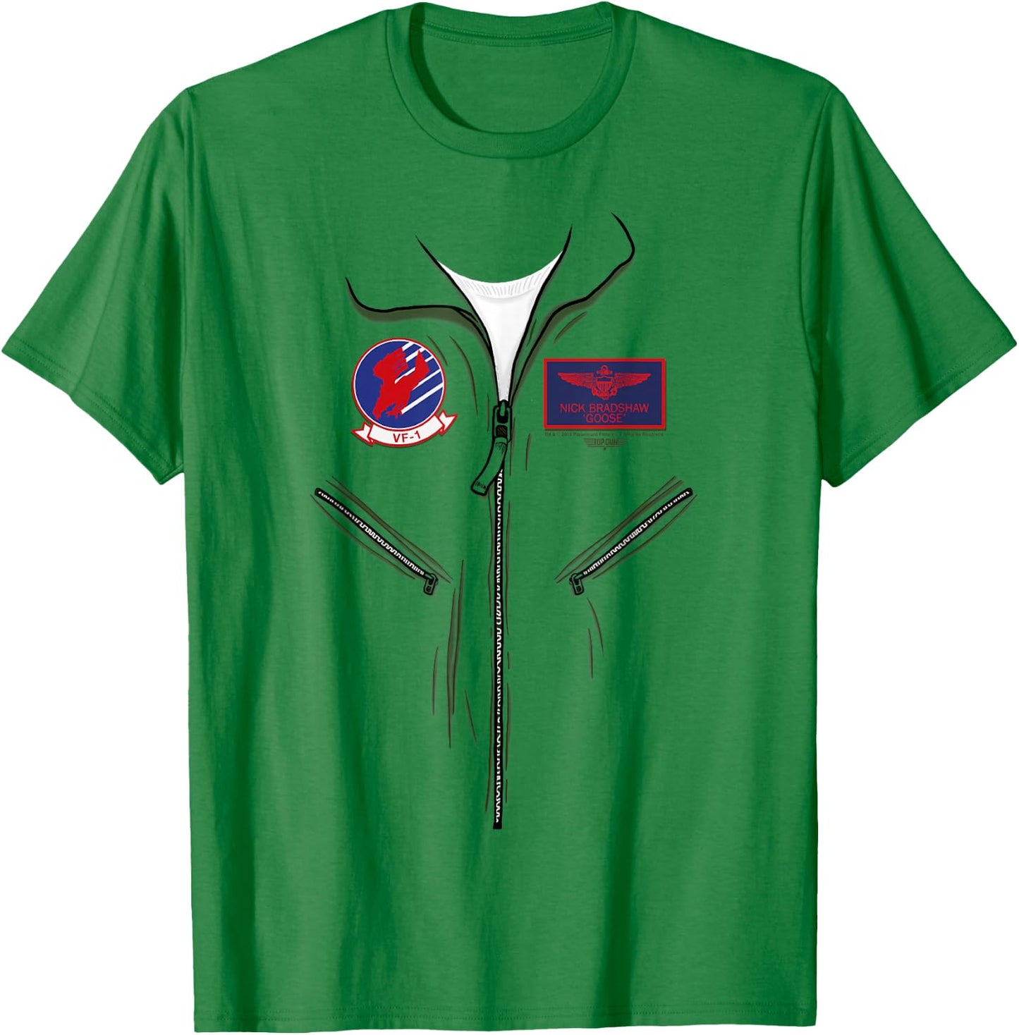 Top Gun Halloween Goose Pilot Costume T-Shirt - T-Shirt | Irish Green