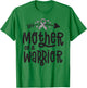 Mother Of A Rare Disease Warrior Awareness Zebra Ribbon Mom T-Shirt - T-Shirt | Irish Green