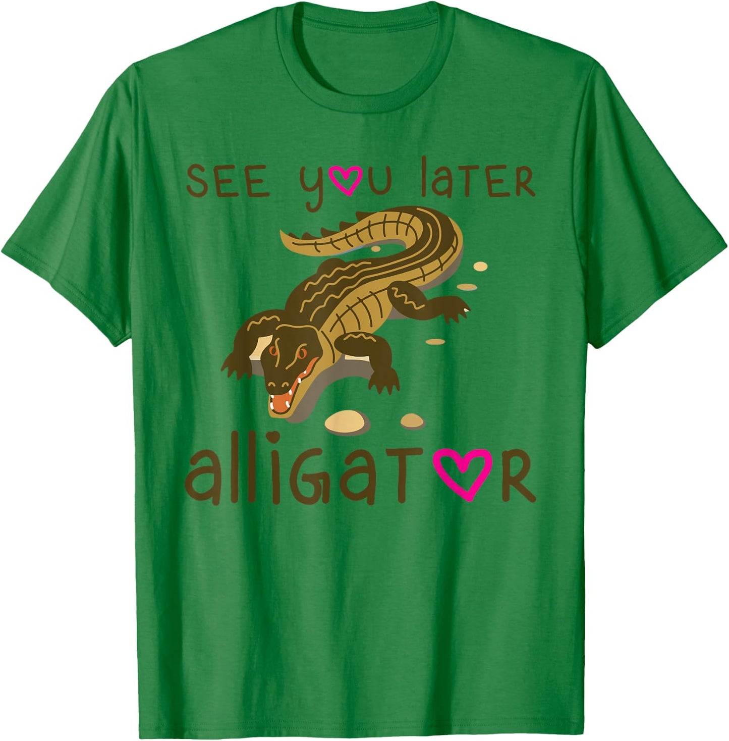See You Later Alligator Shirt Kids Florida Gator Crocodile T-Shirt - T-Shirt | Irish Green