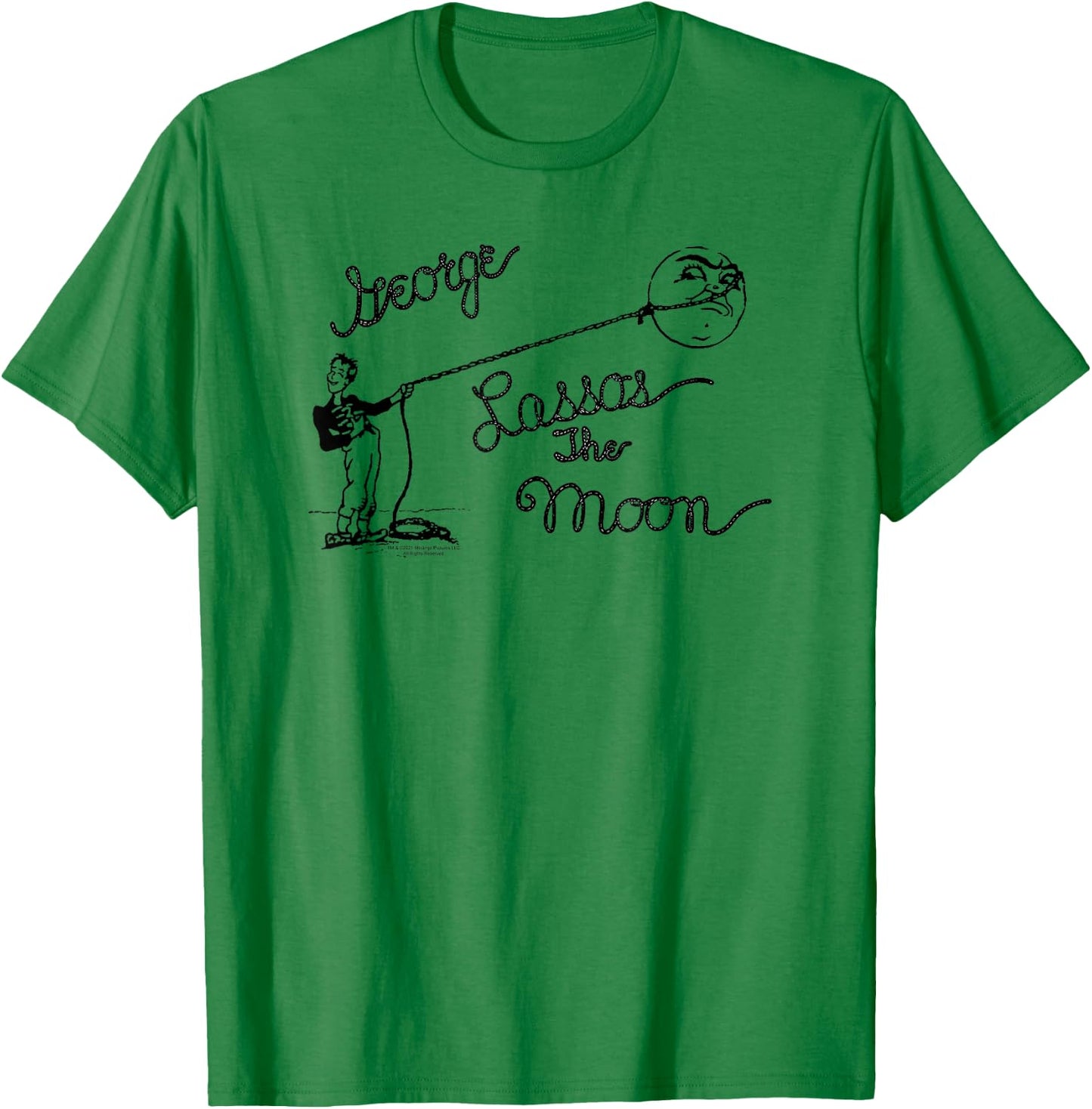 It's a Wonderful Life George Lassos the Moon T-Shirt - T-Shirt | Irish Green