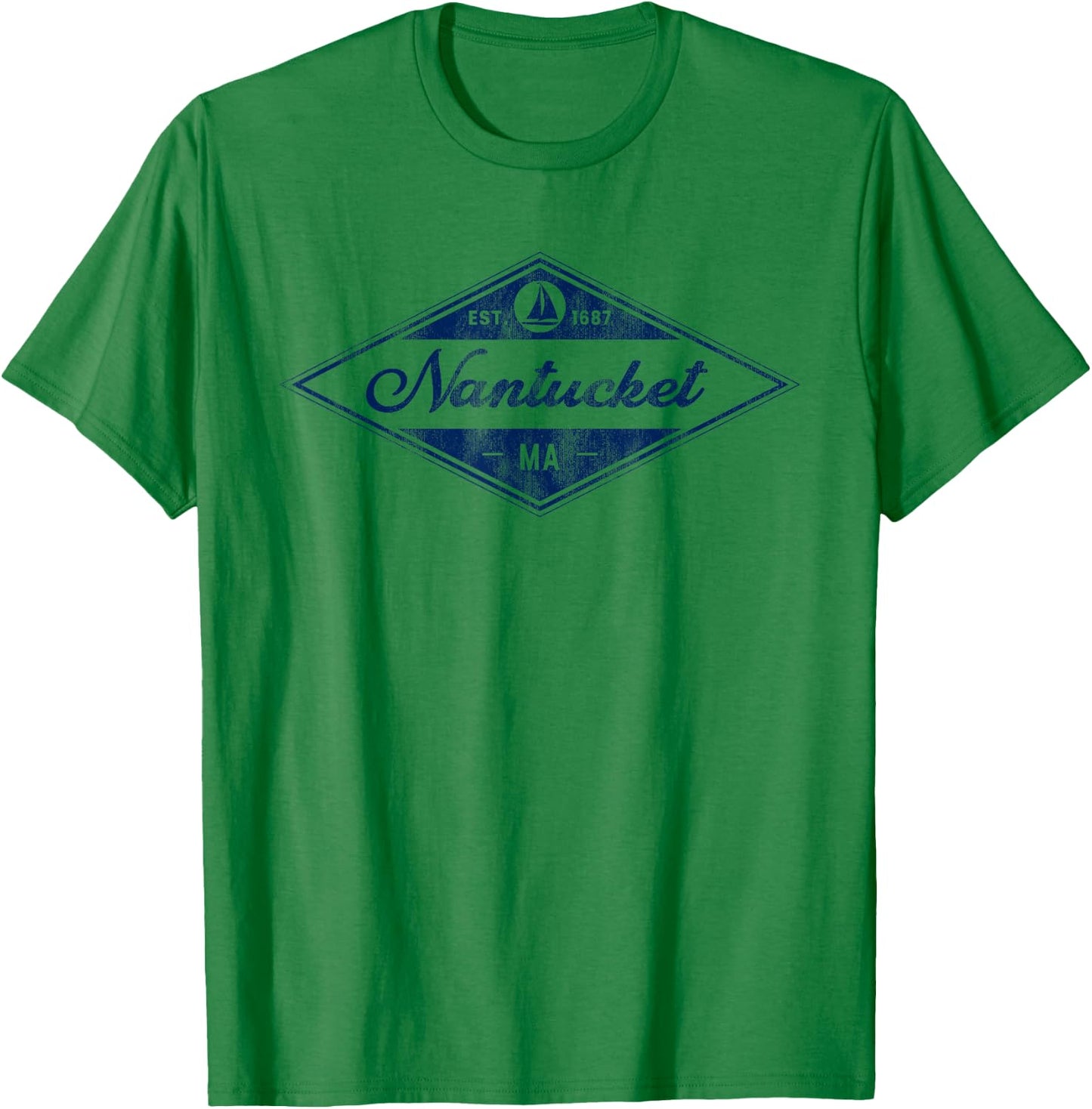 Nantucket Island Massachusetts Souvenir T-Shirt - T-Shirt | Irish Green