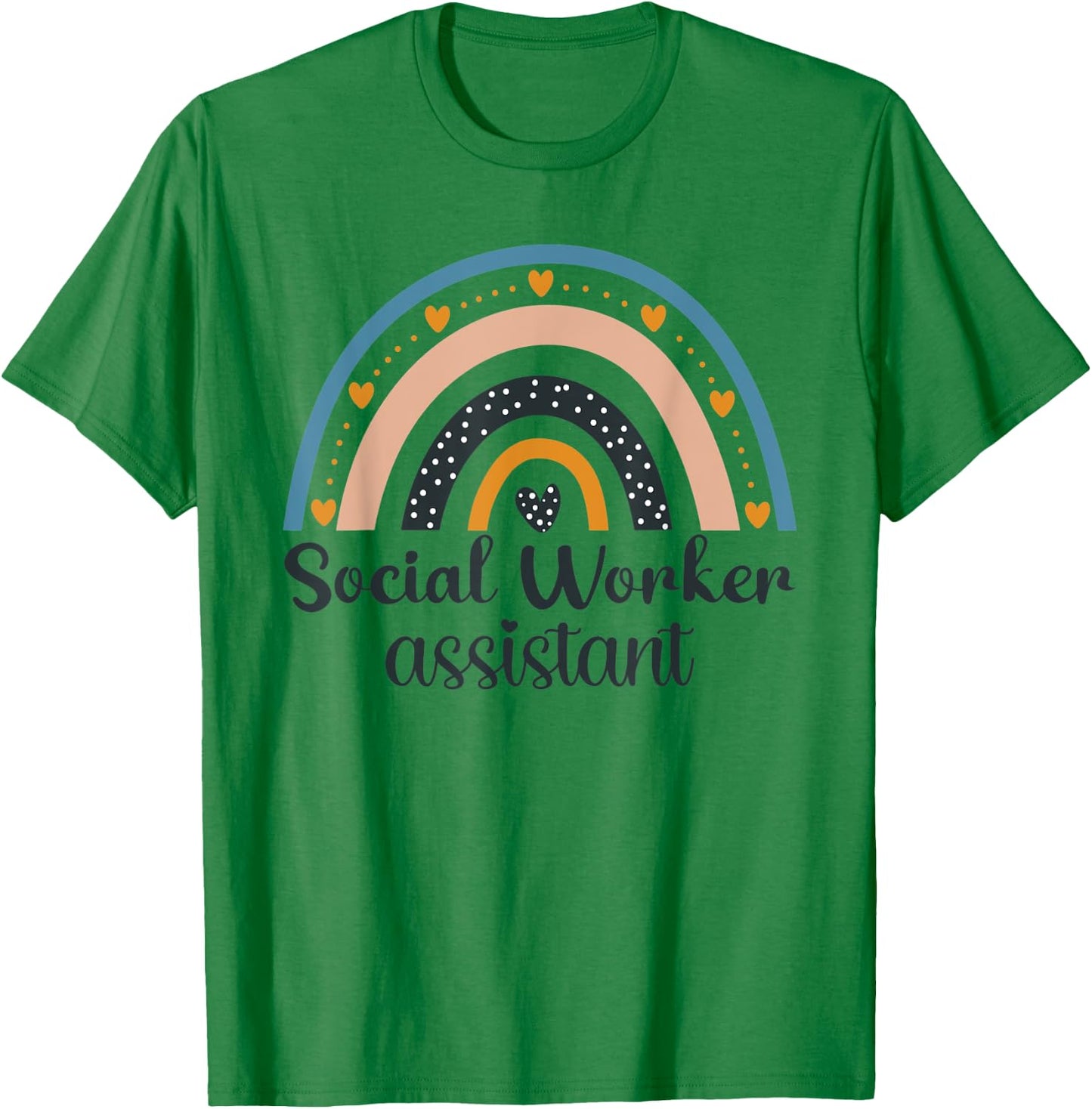 Social Worker Colored Rainbow Women Caregiver Assistant T-Shirt - T-Shirt | Irish Green