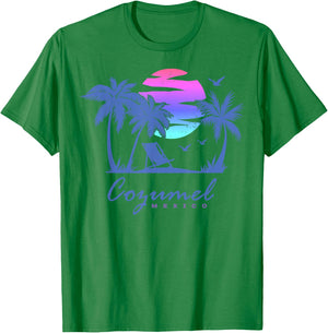 COZUMEL Mexico Beach Vacation Spring Break Honeymoon Vintage T-Shirt - T-Shirt | Irish Green