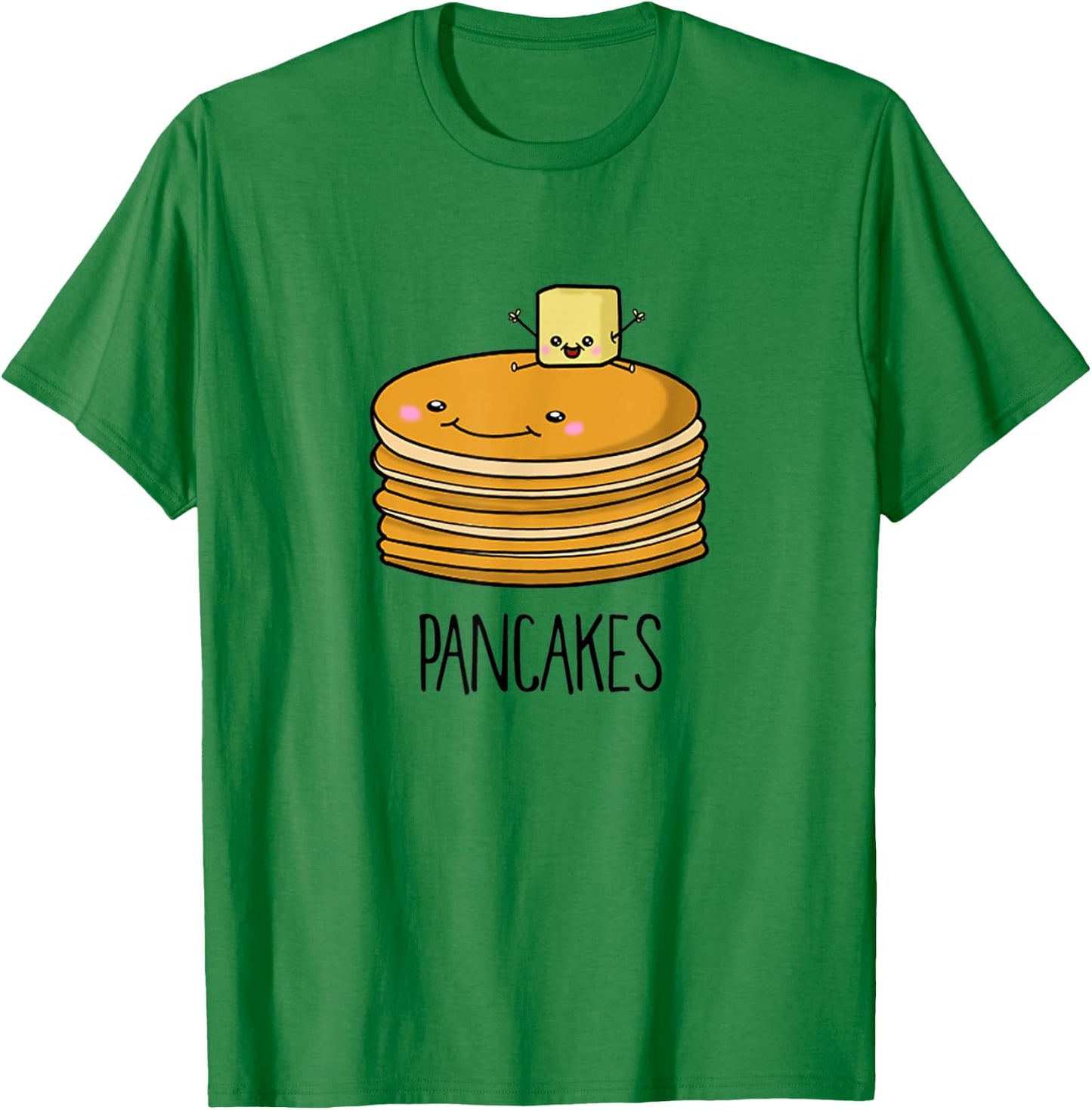 Pancakes and Syrup Cute Kawaii Cute BFF Shirts T-Shirt - T-Shirt | Irish Green