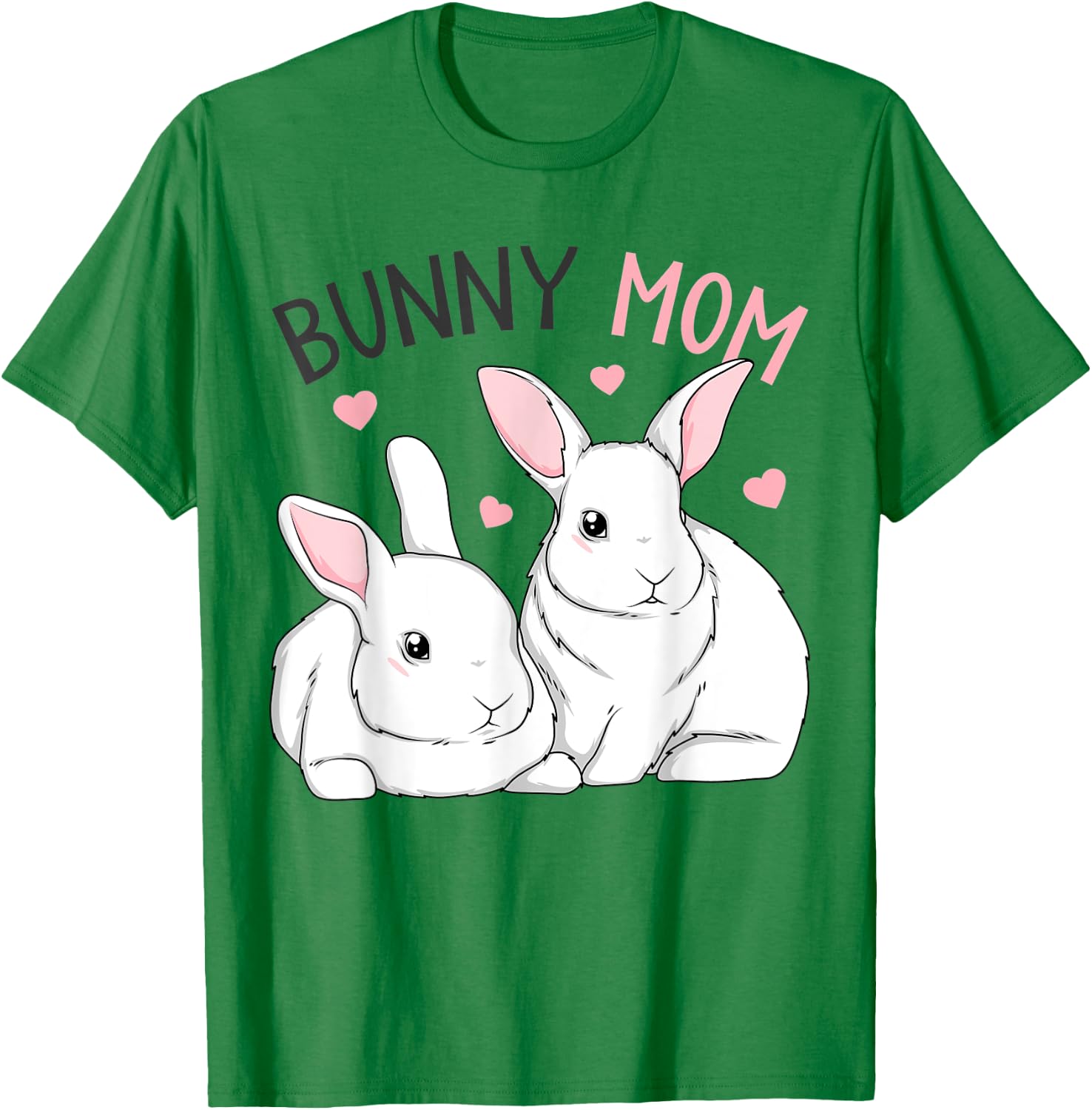 Bunny Mom Rabbit Love Easter Girls T-Shirt - T-Shirt | Irish Green