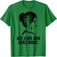 Just a Girl who loves Books Book Lover Book Nerd Librarian T-Shirt - T-Shirt | Irish Green