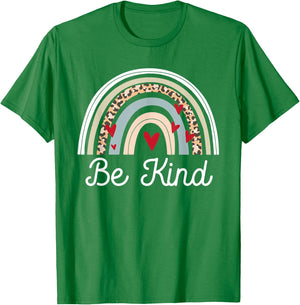 UNITY DAY Orange , Anti Bullying Leopard Rainbow Be Kind T-Shirt - T-Shirt | Irish Green