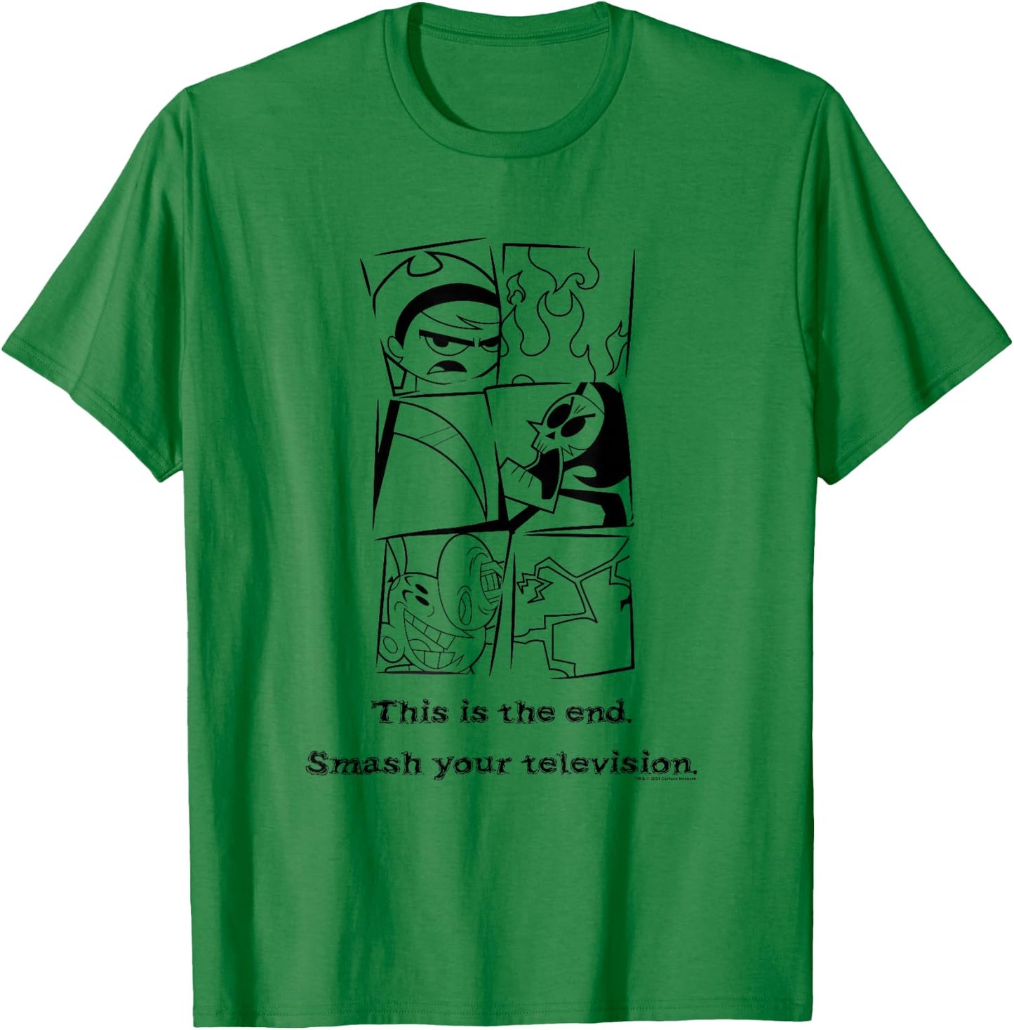 The Grim Adventures of Billy & Mandy This Is The End T-Shirt - T-Shirt | Irish Green