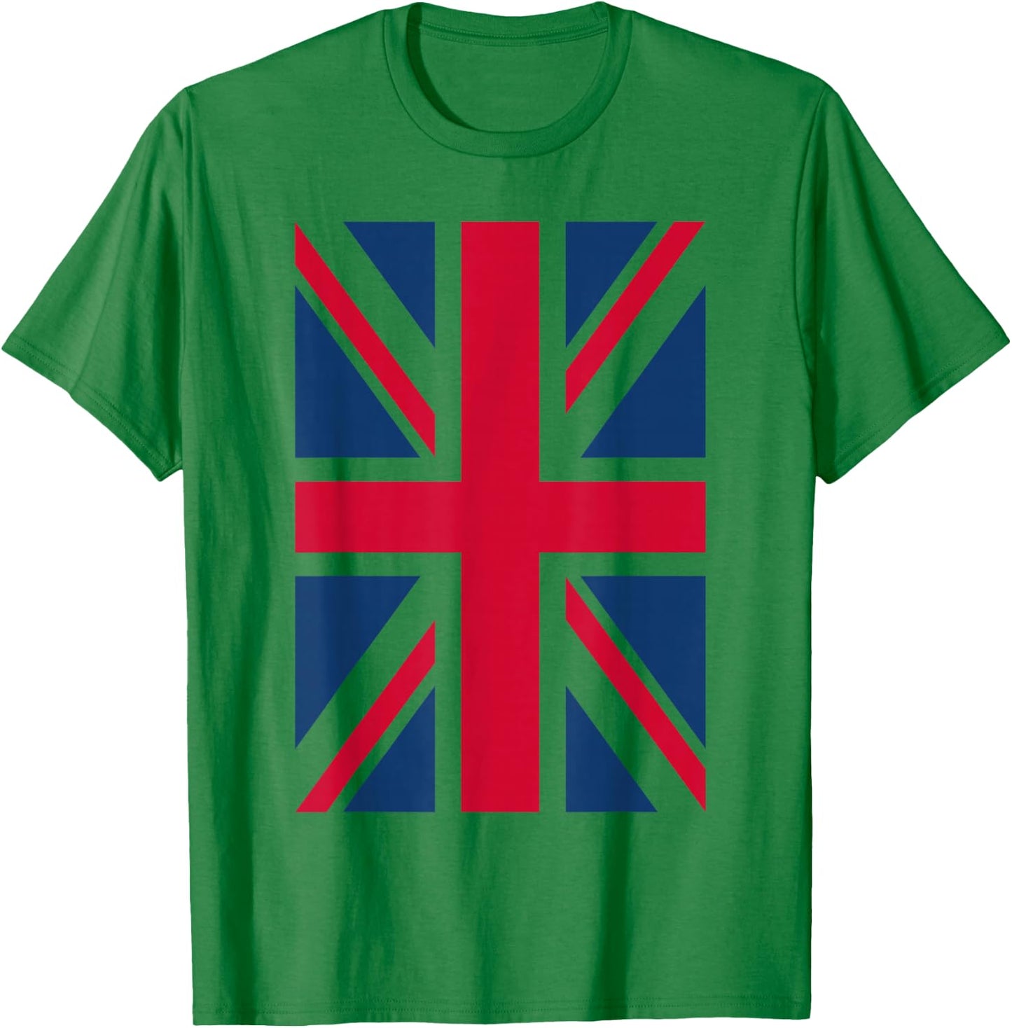UK T Shirt Women Men | Cool Vertical British Union Jack Flag T-Shirt - T-Shirt | Irish Green