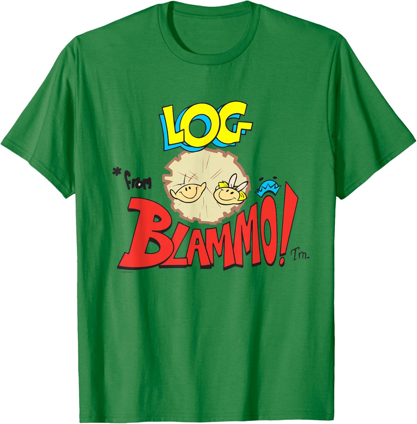 Ren & Stimpy Log From Blamo T-Shirt - T-Shirt | Irish Green