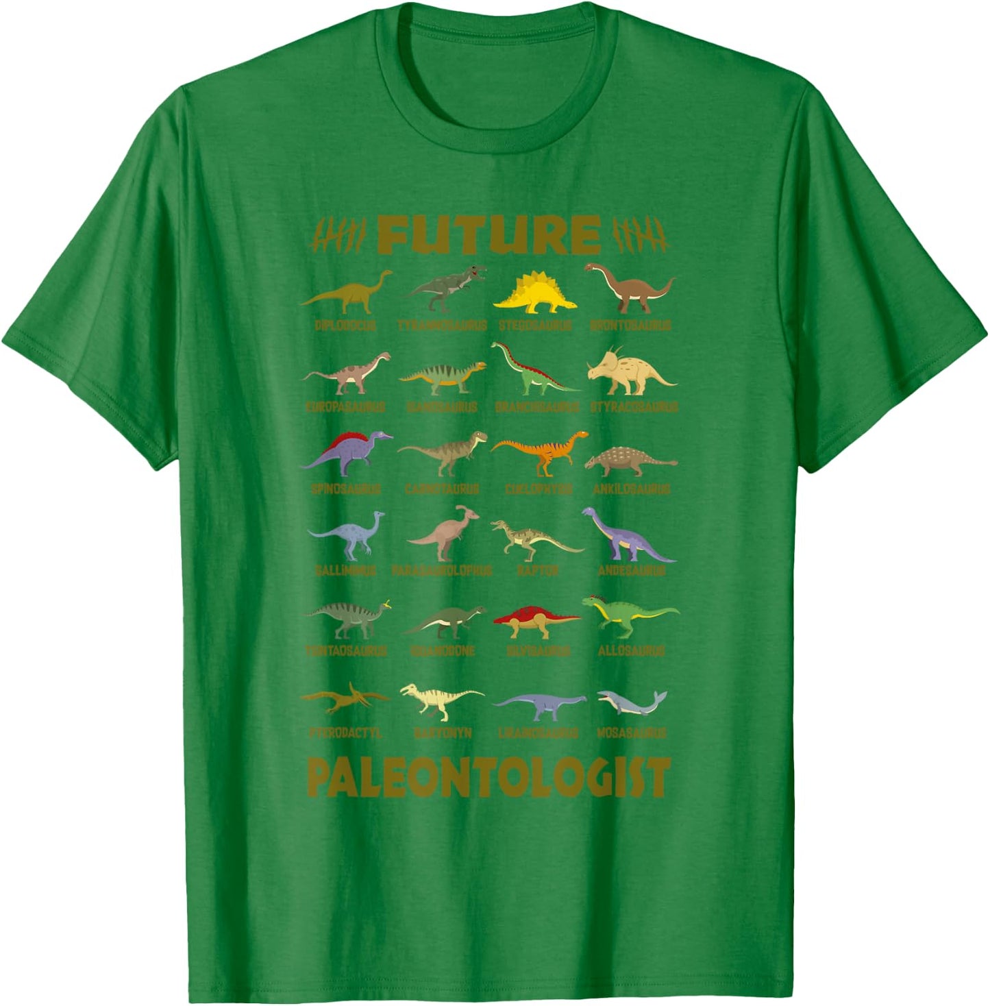 Future Paleontologist Dinosaur Costume Shirts Boys and Girls T-Shirt - T-Shirt | Irish Green