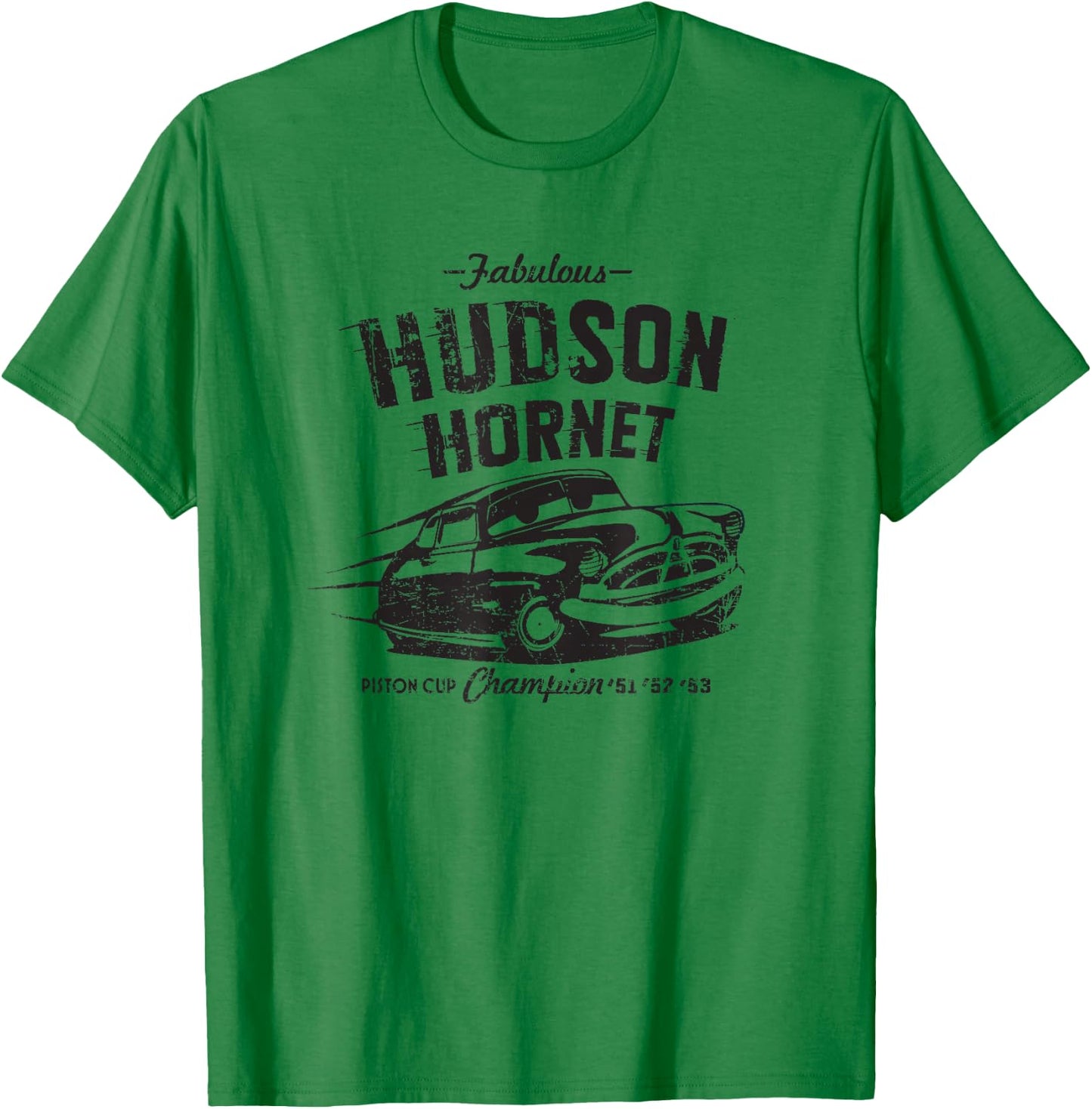 Disney and Pixar’s Cars Hudson Hornet Piston Cup Champion T-Shirt - T-Shirt | Irish Green