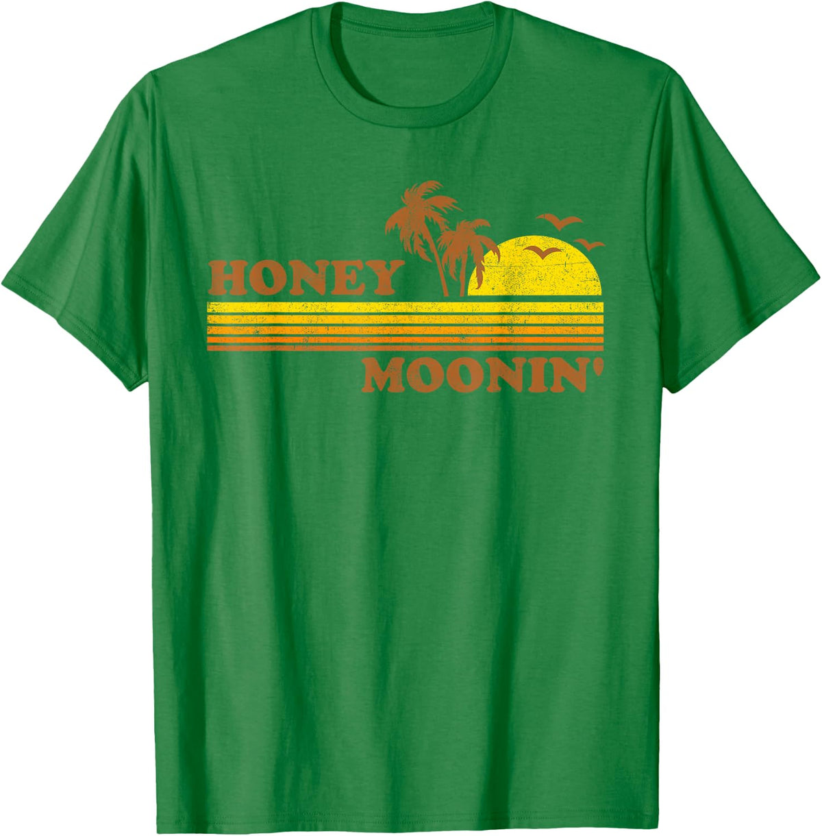 Honey Moonin Beach Honeymoon Vacation Men Women Couples Gift T-Shirt - T-Shirt | Irish Green