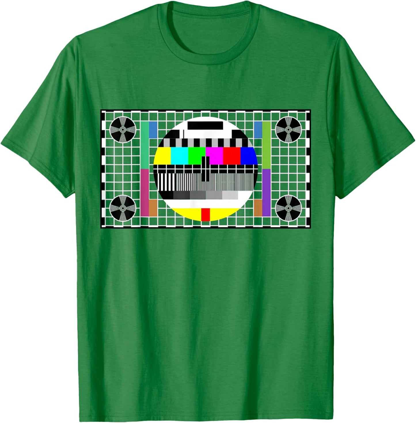 Funny TV Test Pattern in Color Sheldon Nerdy Geek Gift T-Shirt - T-Shirt | Irish Green