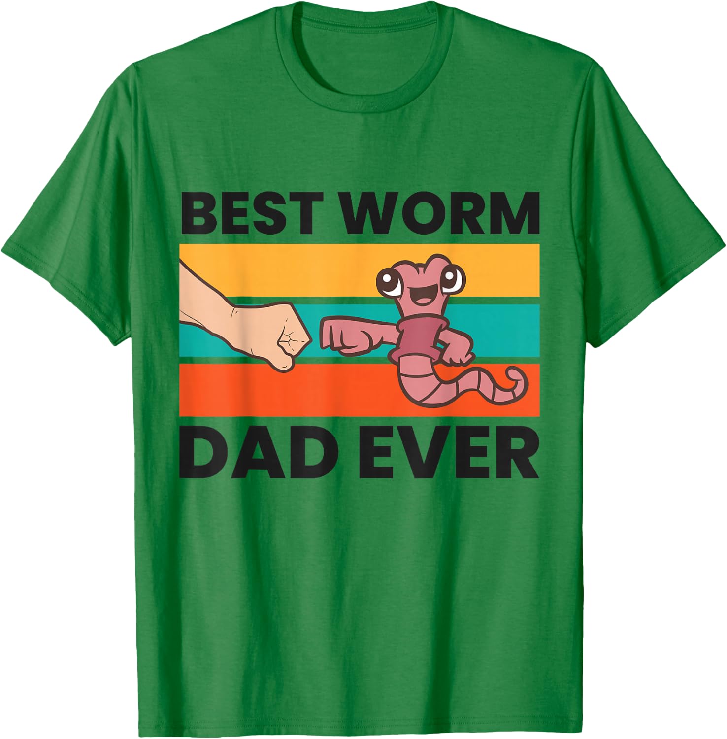 Vermiculture Worm Farmer Dad Best Worm Dad Ever T-Shirt - T-Shirt | Irish Green