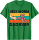 Vermiculture Worm Farmer Dad Best Worm Dad Ever T-Shirt - T-Shirt | Irish Green