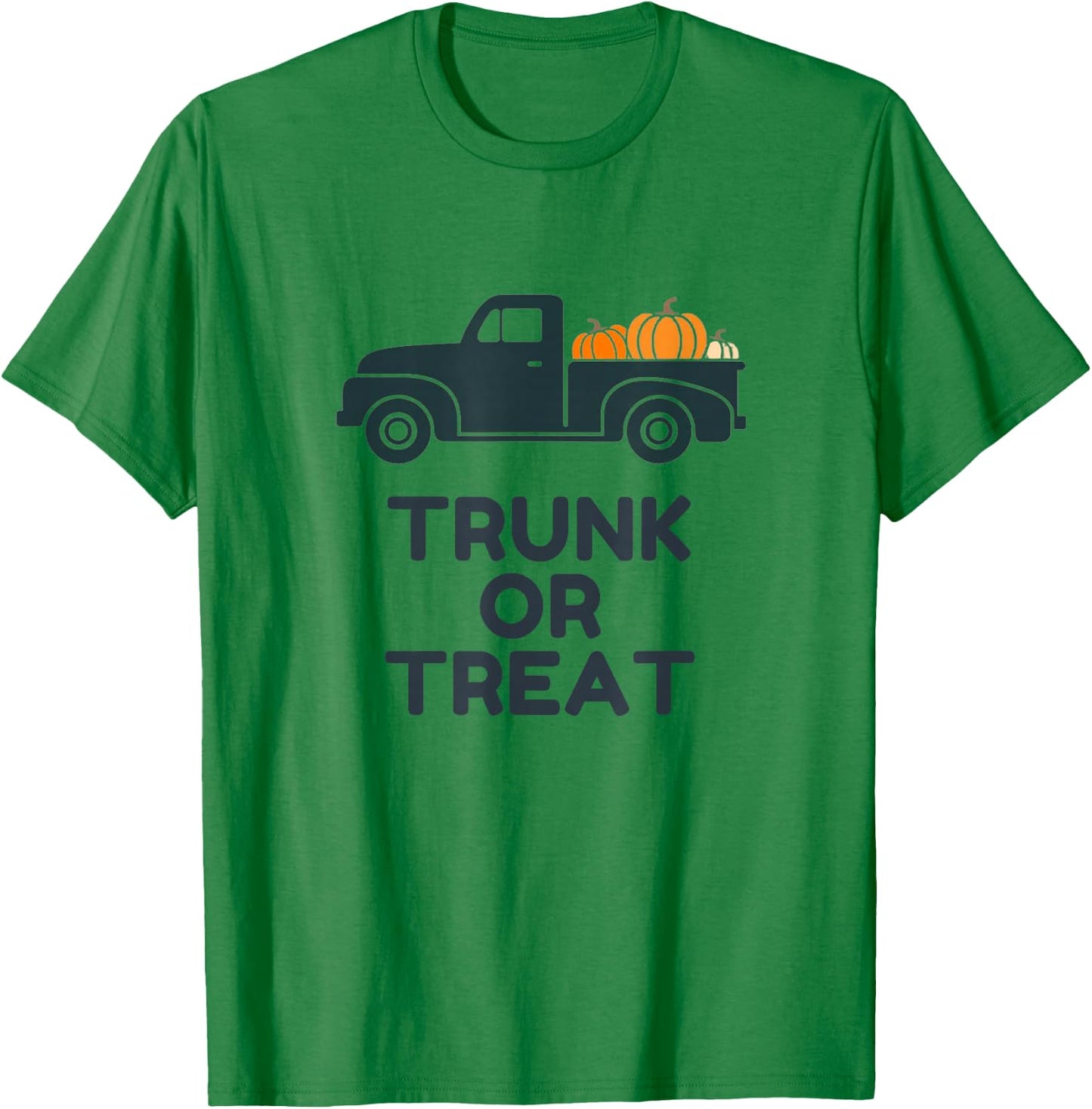 Trunk or Treat Vintage Truck picking up Pumpkins T-Shirt - T-Shirt | Irish Green