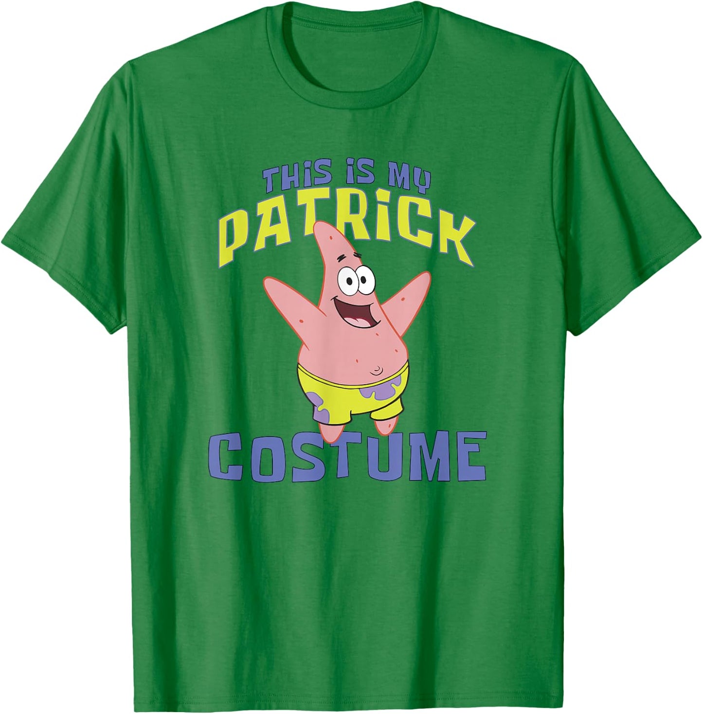 SpongeBob SquarePants Halloween This Is My Patrick Costume T-Shirt - T-Shirt | Irish Green