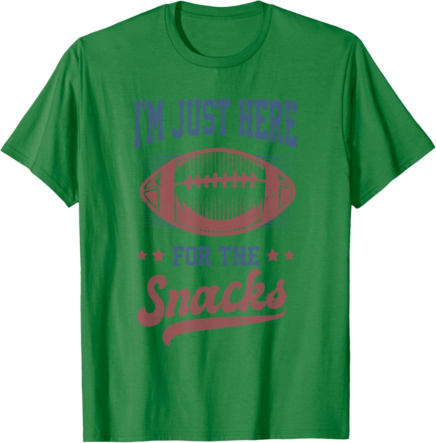 I'm Just Here for The Snacks Funny Fantasy Football League T-Shirt - T-Shirt | Irish Green