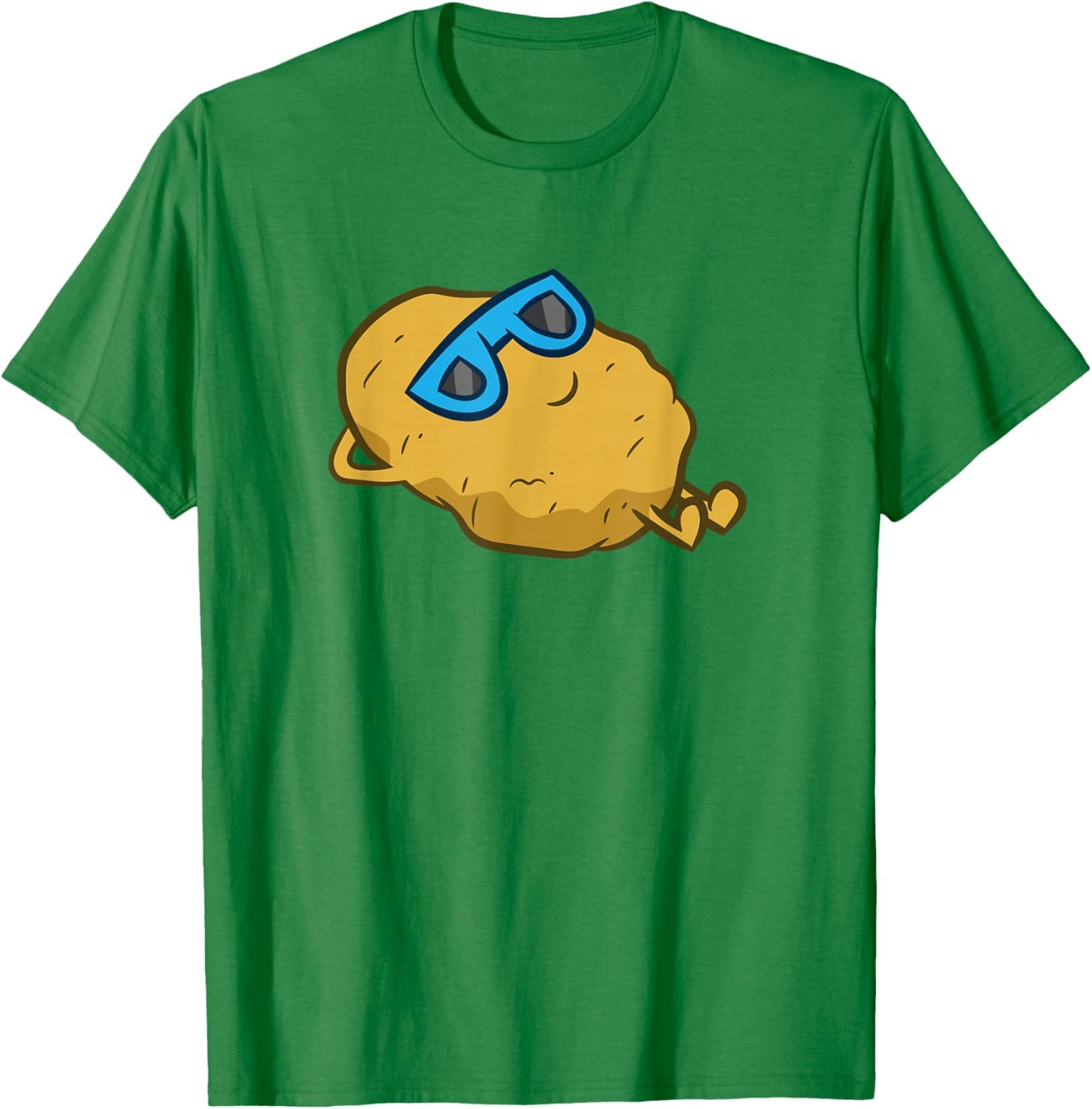 Cute Potato With Sunglasses Relaxing Potato T-Shirt - T-Shirt | Irish Green
