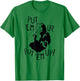 Wizard of Oz Cowardly Lion Put Em Up Fight Pose Retro Movie T-Shirt - T-Shirt | Irish Green