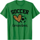 Soccer Grandma Leopard Heart Funny Mothers Day T-Shirt - T-Shirt | Irish Green