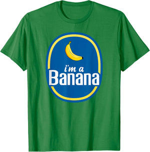I'm A Banana Costume Halloween Fruit Sticker Yellow Funny Small T-Shirt - T-Shirt | Irish Green