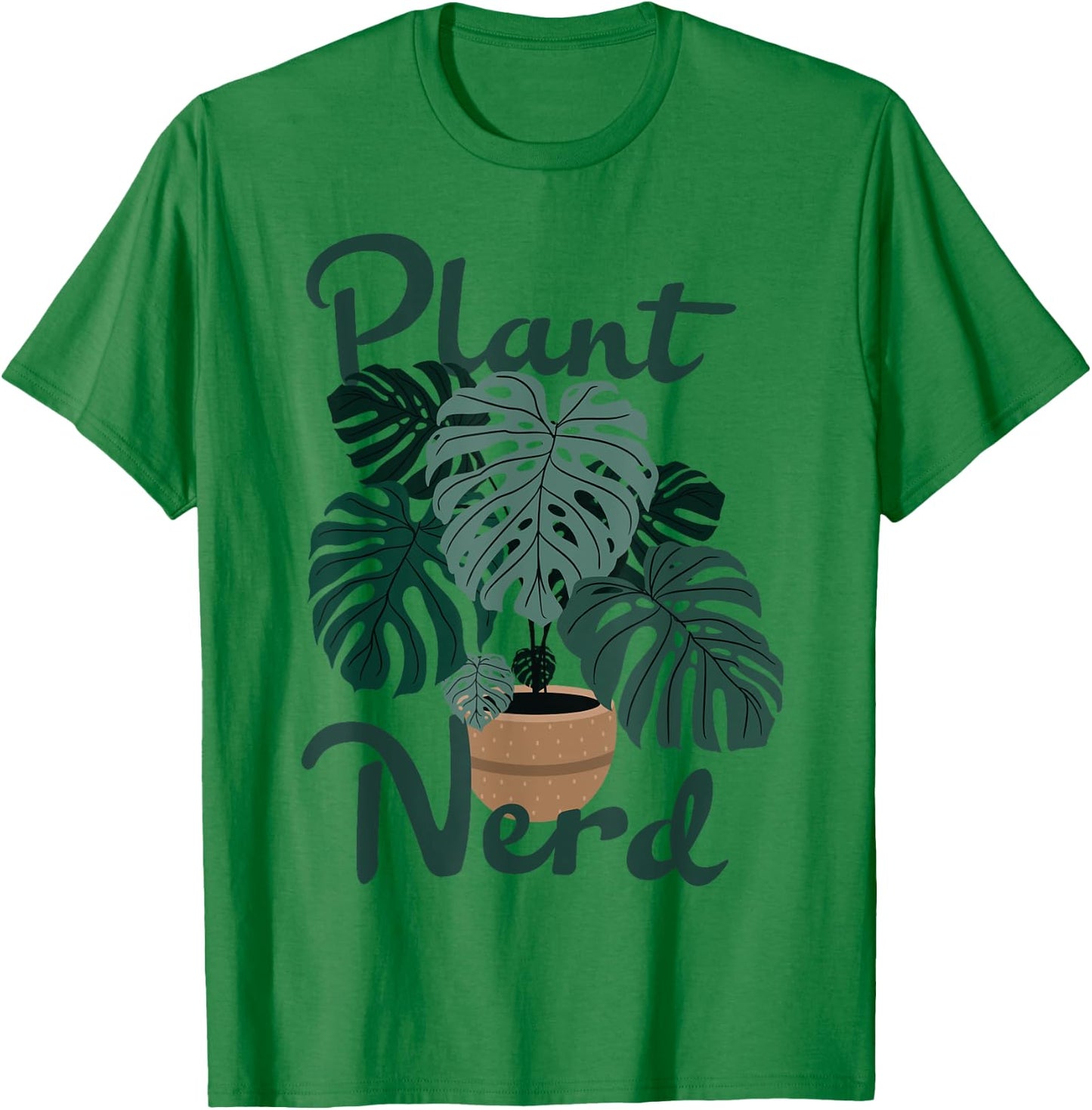 Plant Nerd Monstera T-Shirt - T-Shirt | Irish Green