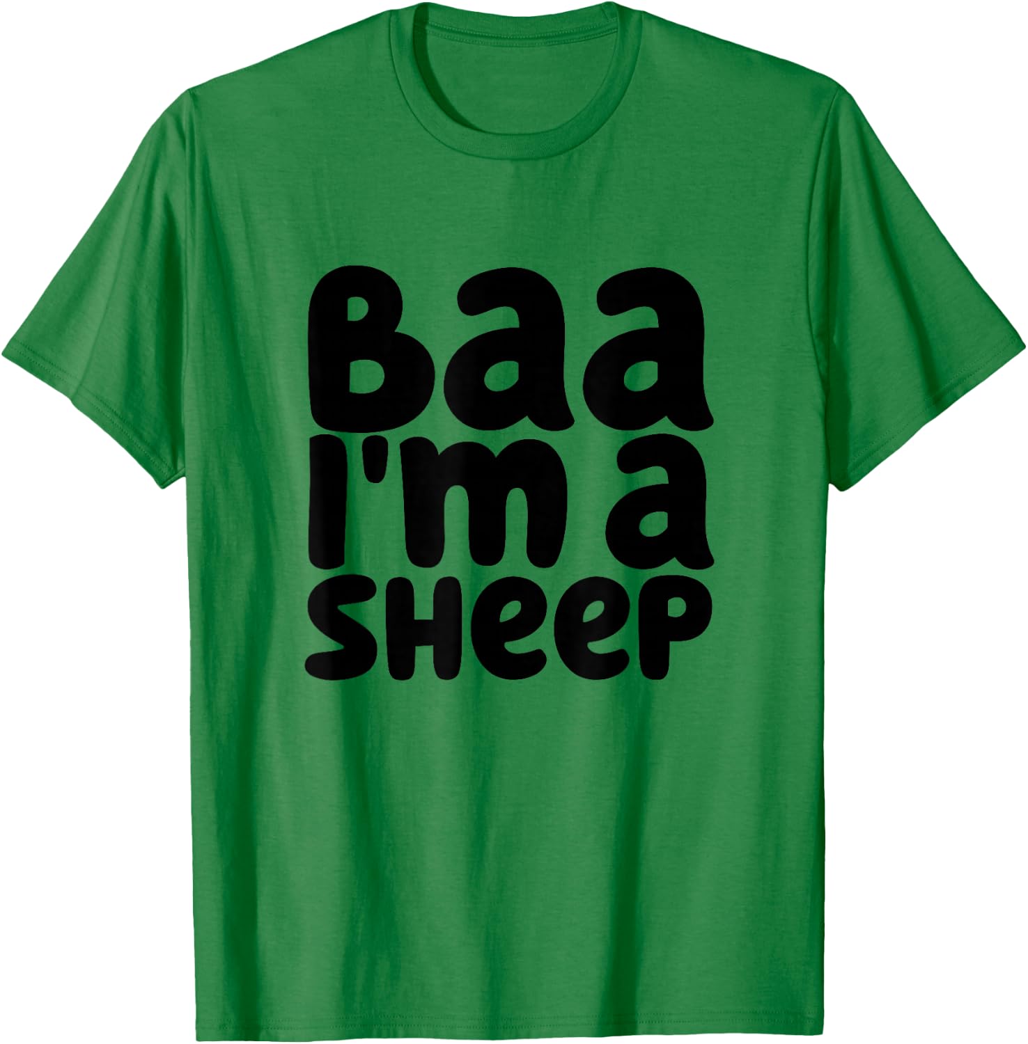 Baa I'm A Sheep Funny Halloween Costume Party Idea T-Shirt - T-Shirt | Irish Green