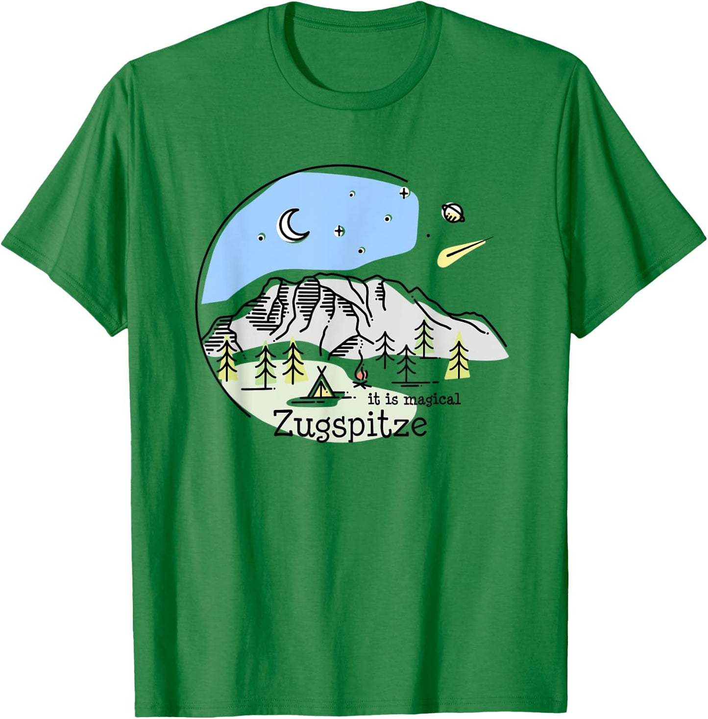 Zugspitze Garmisch Partenkirchen Bavaria Hiking Souvenir T-Shirt - T-Shirt | Irish Green