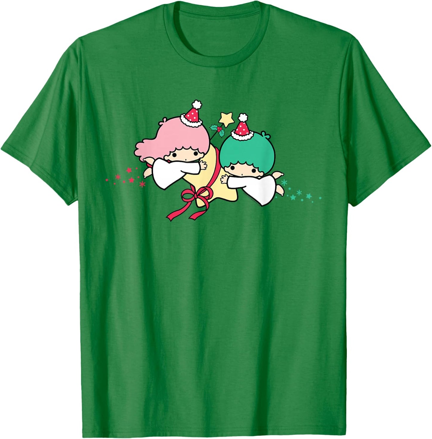 Little Twin Stars Christmas Stars T-Shirt - T-Shirt | Irish Green