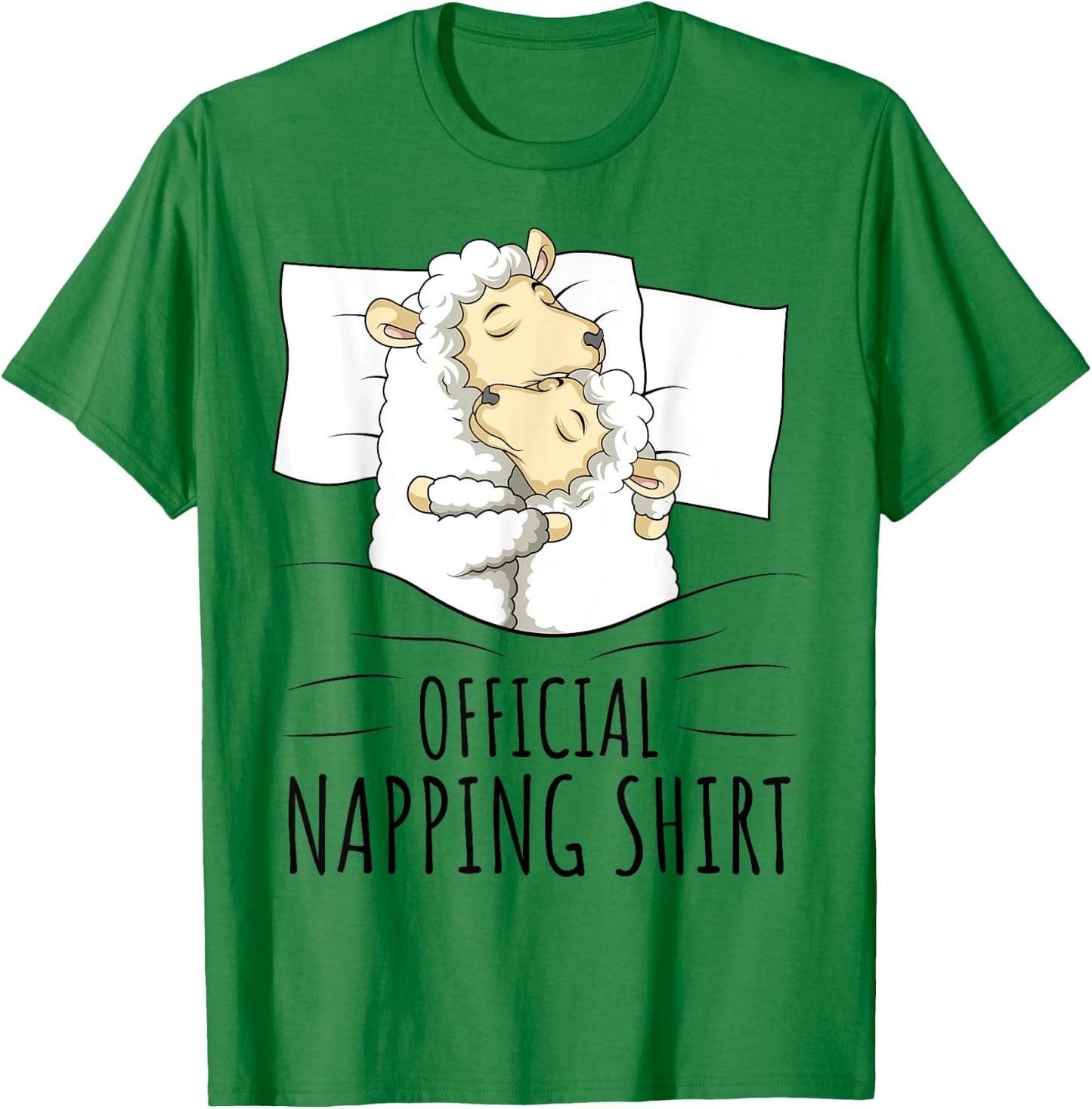 Sleeping Sheep Official Napping T-Shirt - T-Shirt | Irish Green