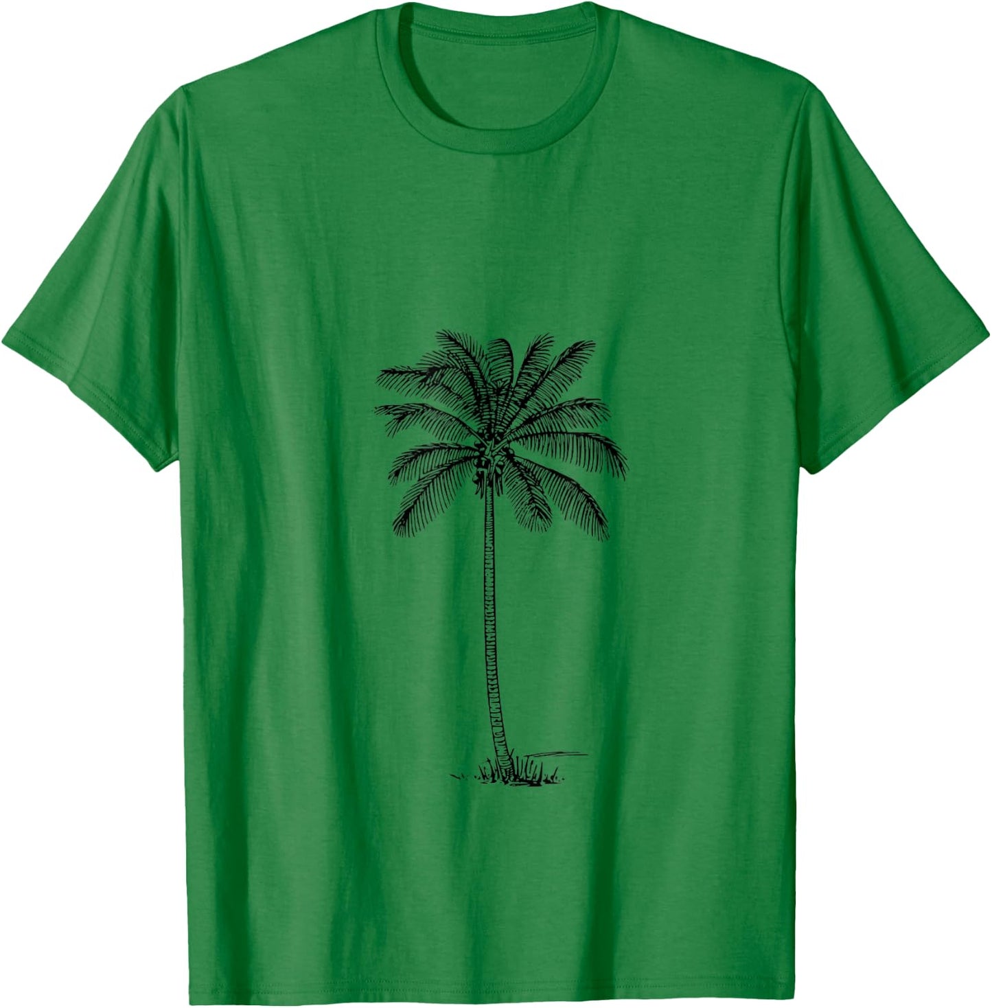 Coconut Palm Tree T-Shirt - T-Shirt | Irish Green