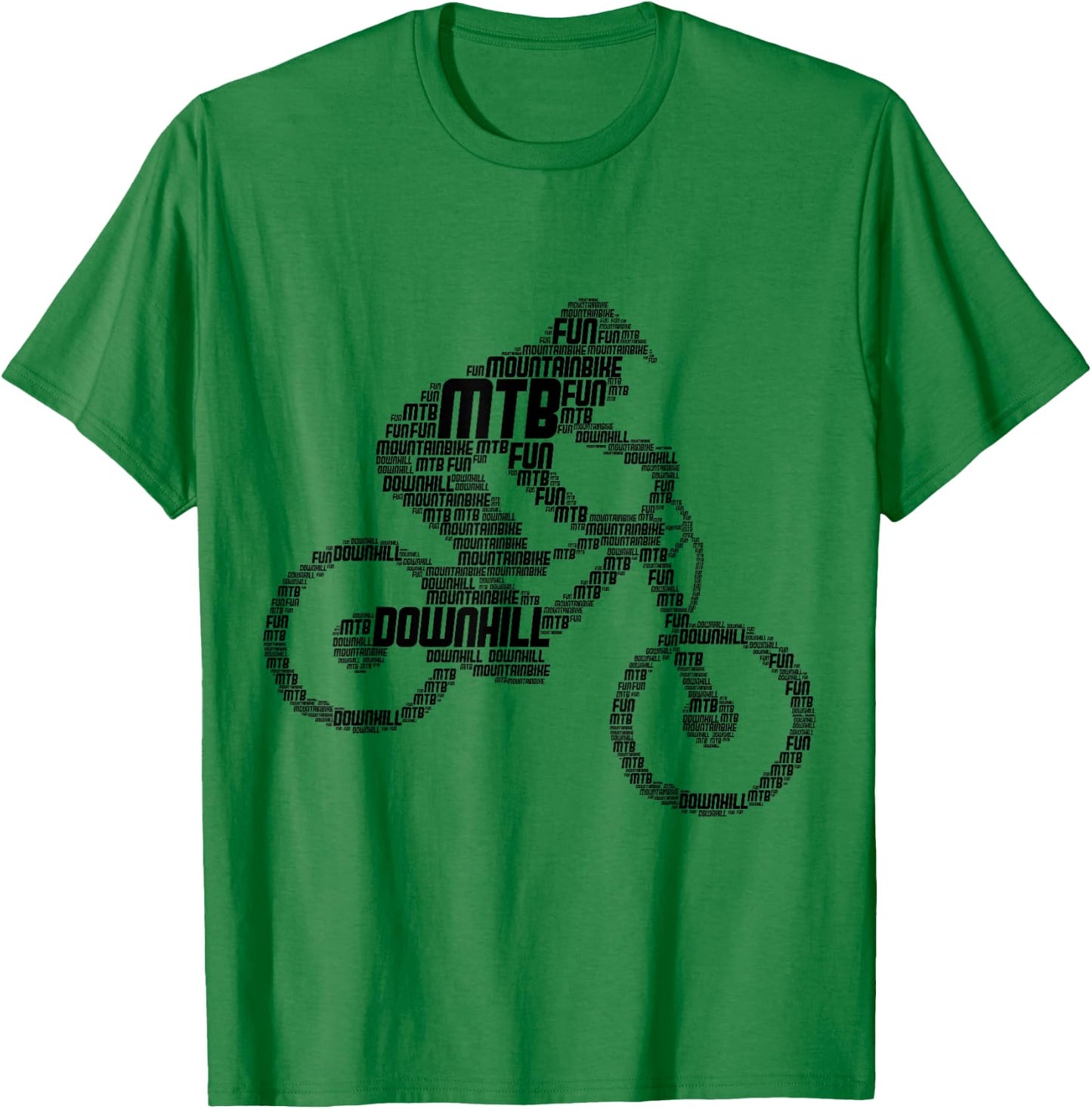 Downhill Mountain Bike Biker MTB Mountain Biker Boys Children T-Shirt - T-Shirt | Irish Green