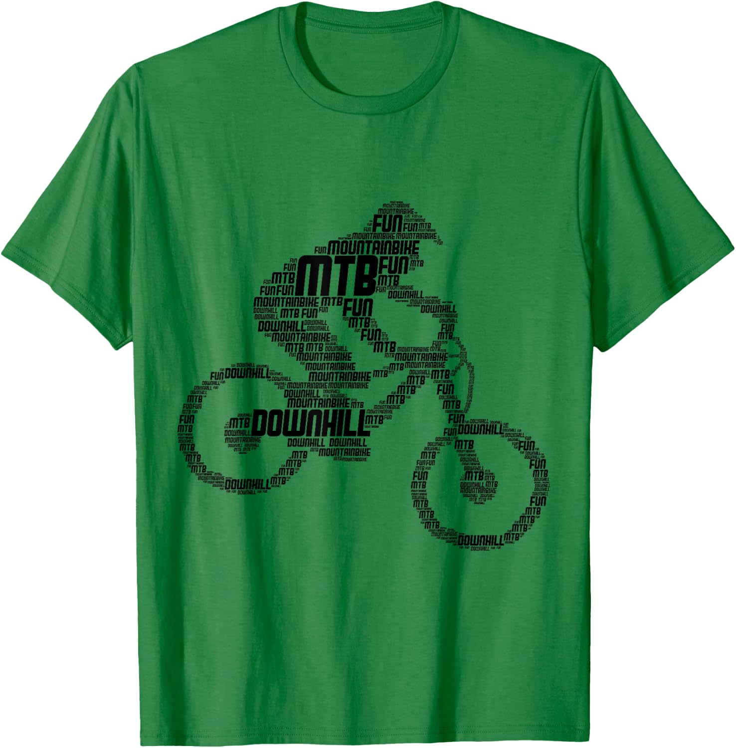 Downhill Mountain Bike Biker MTB Mountain Biker Boys Children T-Shirt - T-Shirt | Irish Green