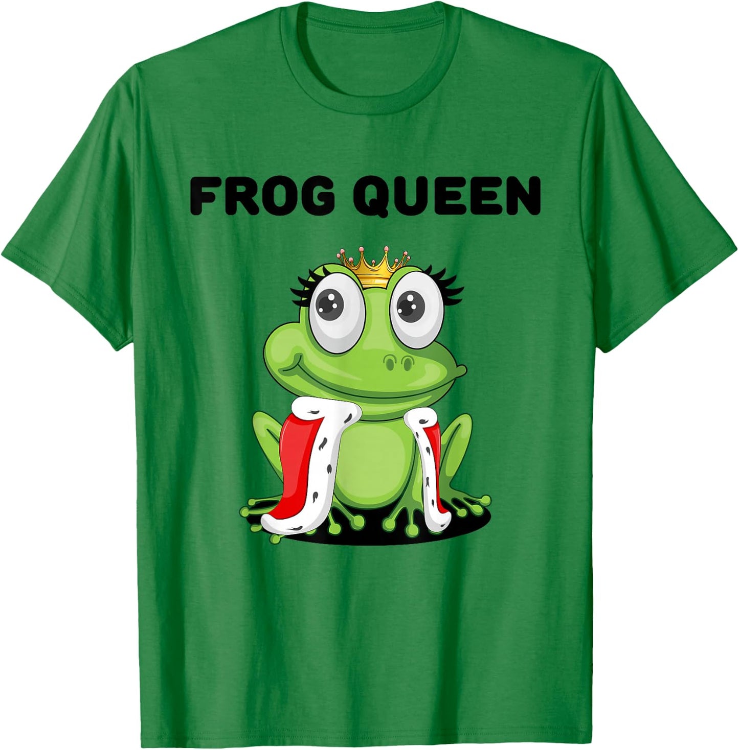 Frog Queen | Girls Frog | Frog T-Shirt - T-Shirt | Irish Green
