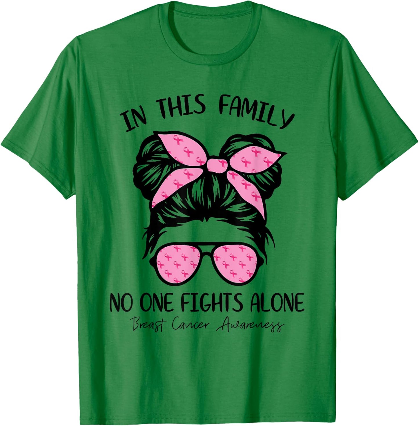 Breast Cancer Awareness Shirt Girls Pink Ribbon Kids Youths T-Shirt - T-Shirt | Irish Green