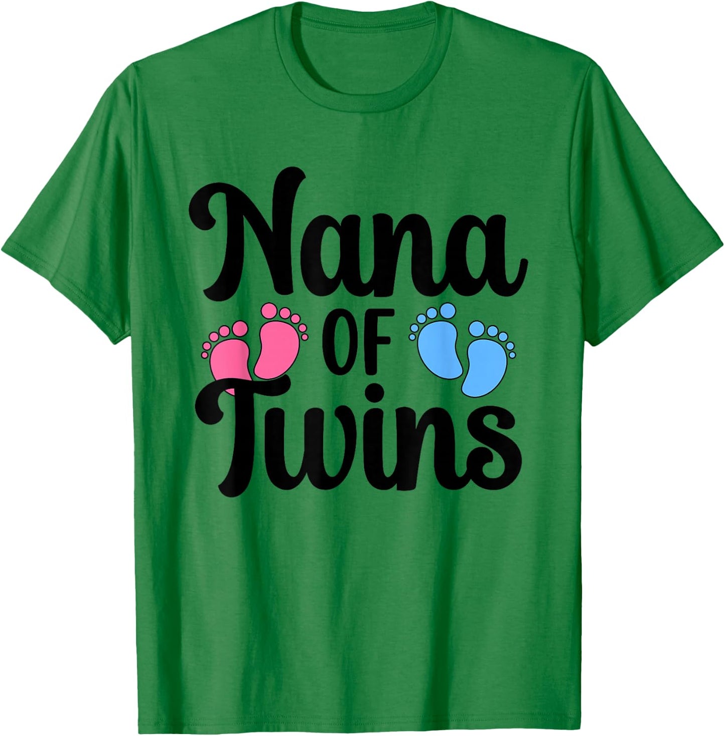 Nana Of Twins Proud Twin Nana Grandma T-Shirt - T-Shirt | Irish Green
