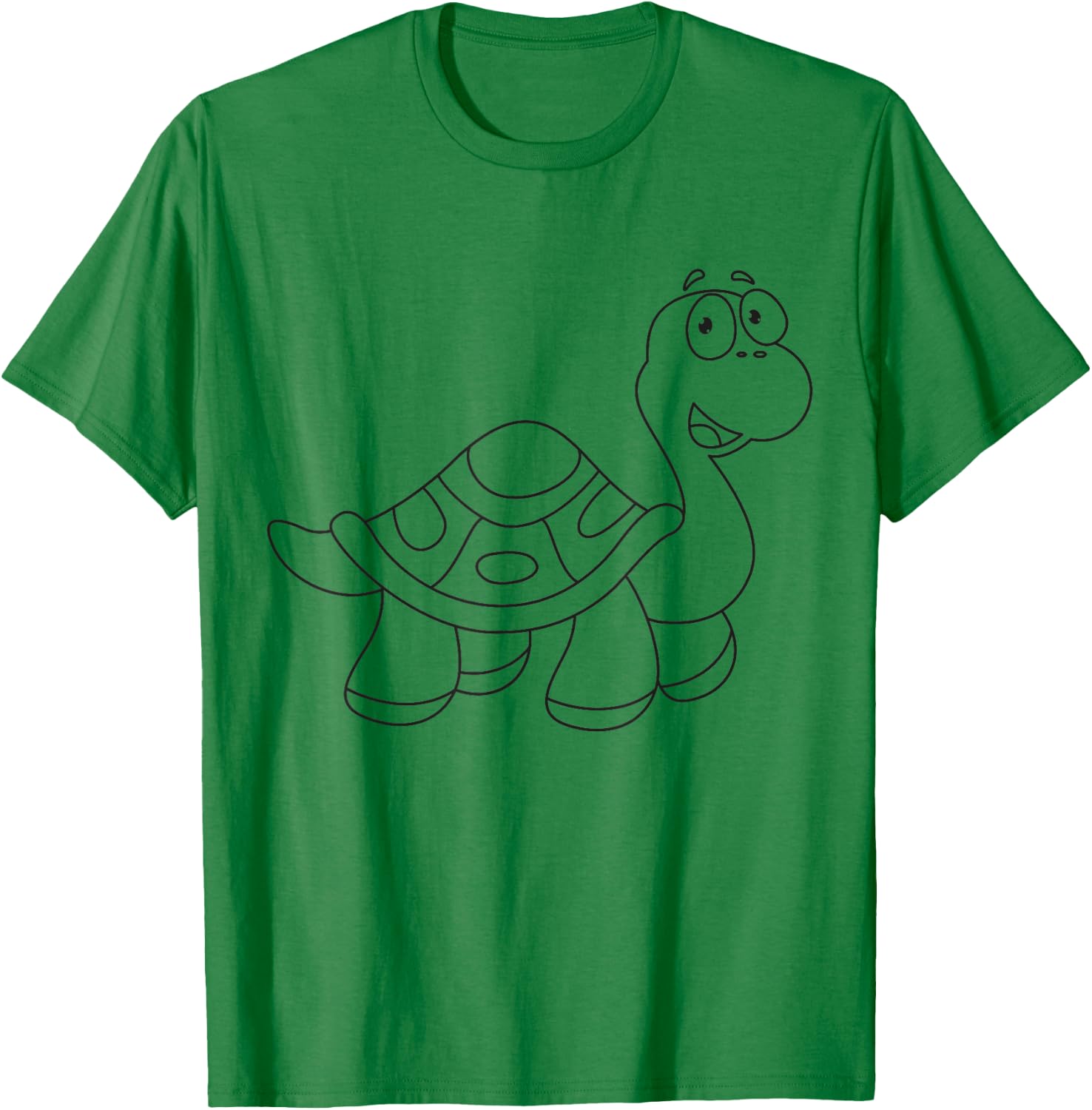 Cute Tortoise Paint & Colour for Kids T-Shirt - T-Shirt | Irish Green