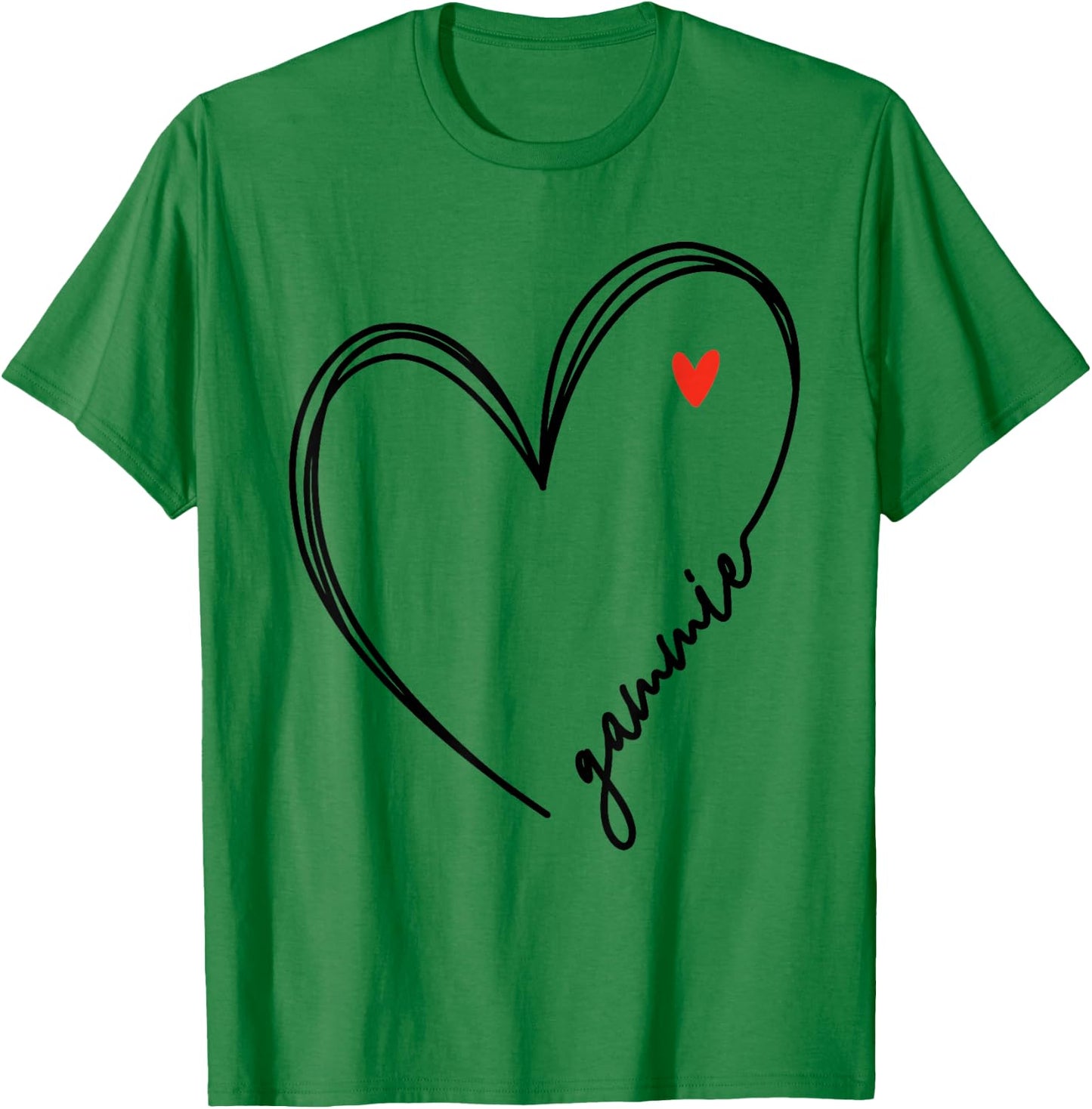 Cute Gammie With Heart Girl Women Mom Mother T-Shirt - T-Shirt | Irish Green