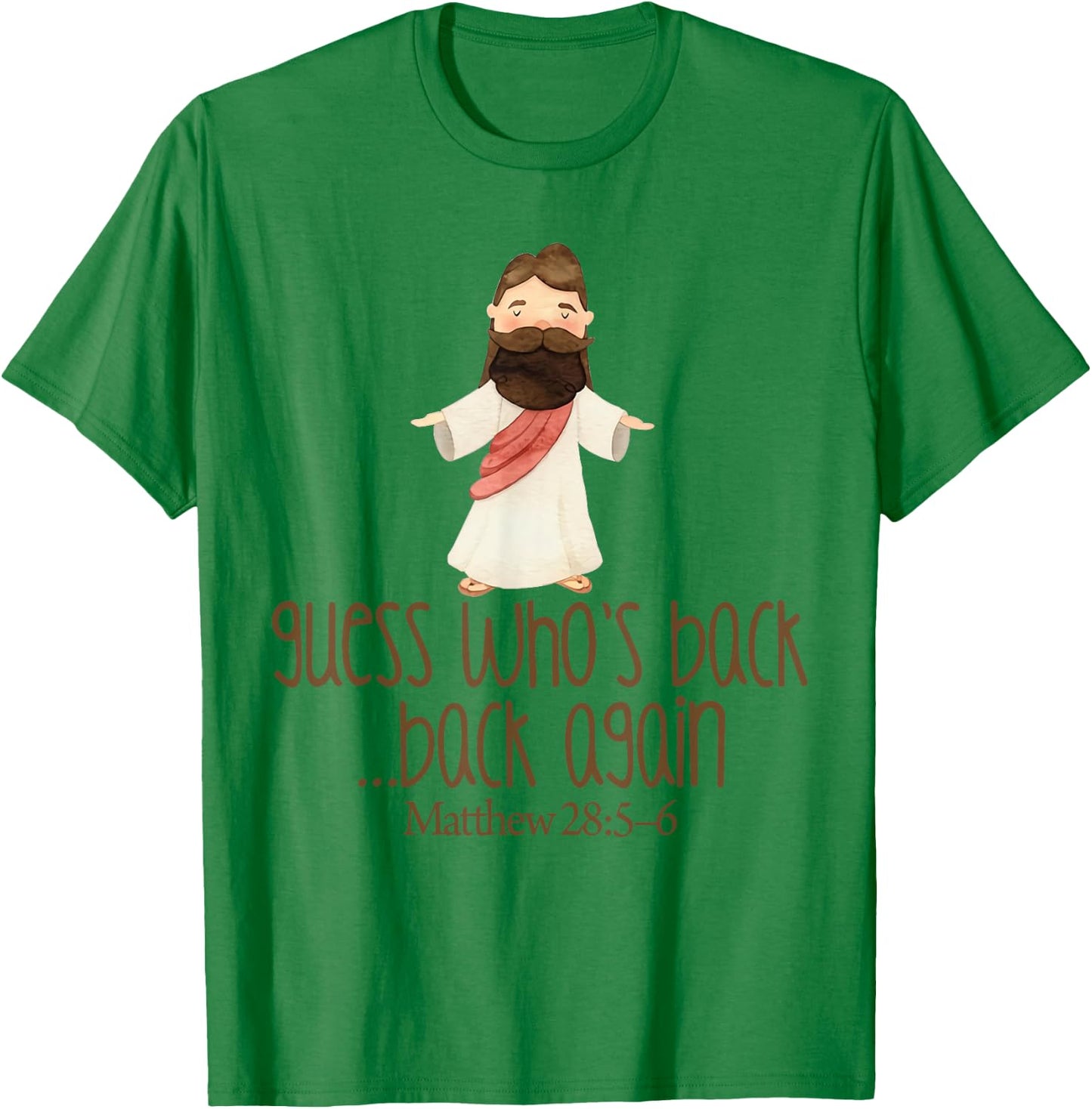 Guess Who's Back Funny Jesus Easter Christian kids toddler T-Shirt - T-Shirt | Irish Green