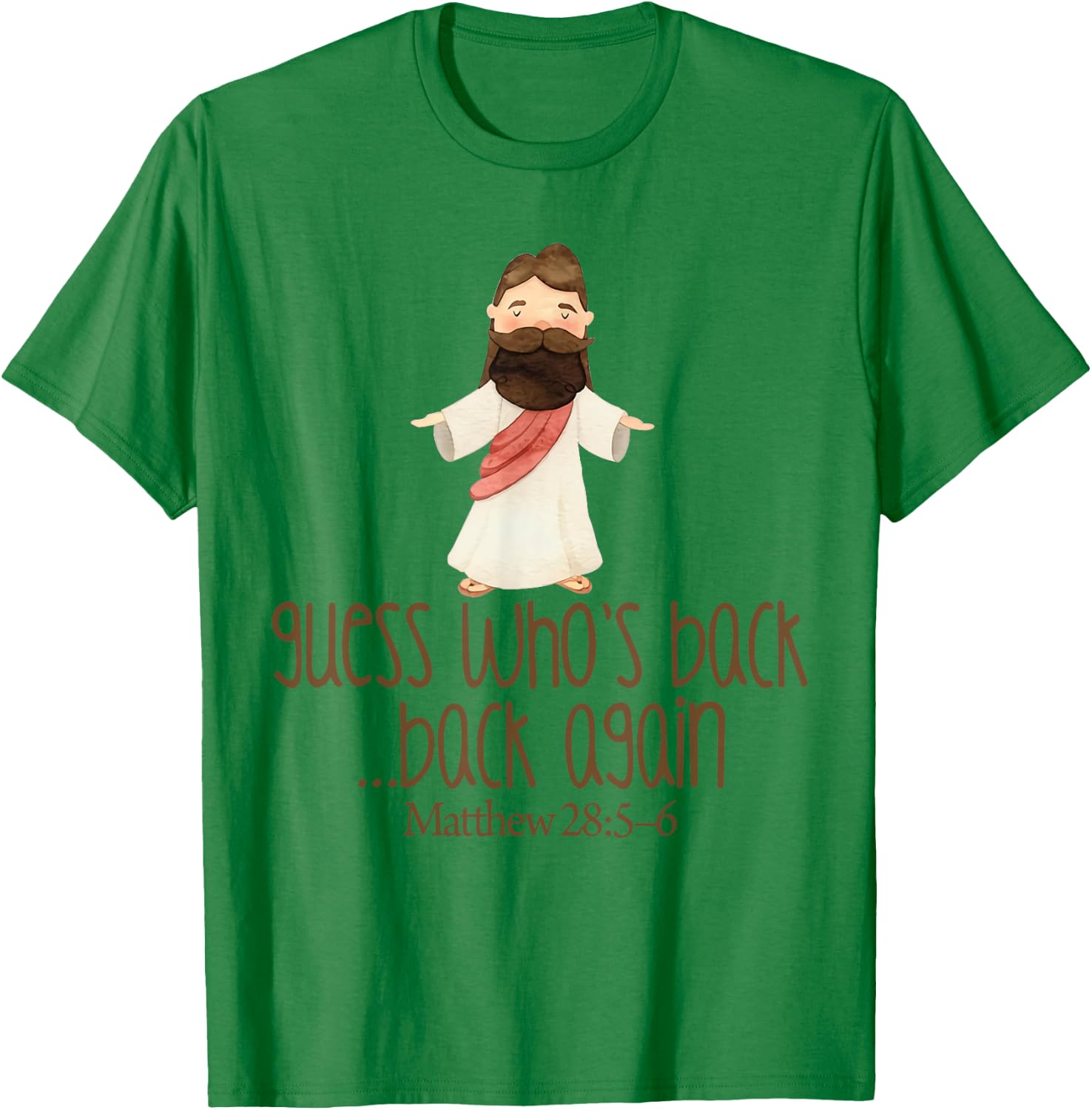 Guess Who's Back Funny Jesus Easter Christian kids toddler T-Shirt - T-Shirt | Irish Green
